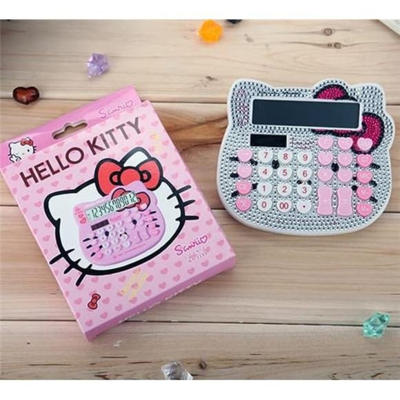 Cute Cat Head Shape Hello Kitty Calculator Great Gift Idea - Picture 4 of 6